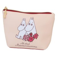 cinemacollection/ムーミン コスメポーチ 舟形ポーチ All about Moominmamma ベージュ 北欧 スモールプラネット 化粧ポーチ 小物入れ キャラクター グッズ /506083309