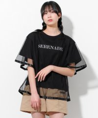 RiCO SUCRE/リコ シュクレ RiCO SUCRE チュール重ね半袖T/506084463