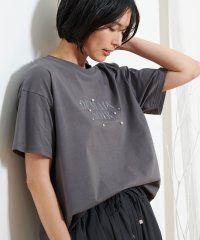 Honeys/パール付ロゴＴシャツ トップス Tシャツ レディース 白 きれいめ 大人カジュアル /506084595