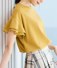 Honeys/フリル袖Ｔシャツ Tシャツ カットソー きれいめ レディース 半袖 おしゃれ 人気 綿 /506084600