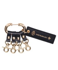 CASTELBAJAC/カステルバジャック CASTELBAJAC カステルバジャック CASTELBAJAC キーリング キーホルダー メンズ 当社別注 限定 本革 トルク ブラック/506084655