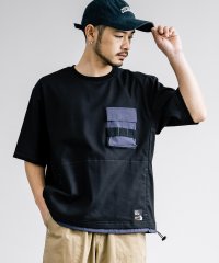 Rocky Monroe/Tシャツ 半袖 メンズ レディース カットソー オーバーサイズ ビッグシルエット ポケット 胸ポケ クルーネック カジュアル アウトドア シンプル リラックス /506084818