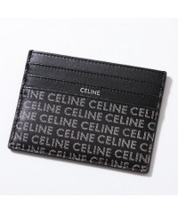 CELINE/セリーヌ CELINE CELINE カードケース 10K913FGH.38SI レザー ロゴ プリント/506087176