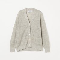 HELIOPOLE/LINEN V NECK LONG CARDIGAN/506088436