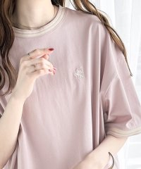 Classical Elf/クラシカルエルフ Classical Elf 《JaVa ジャバコラボ》大人スポーティー。綿100%シルケット 配色刺繍Tシャツ/505266075
