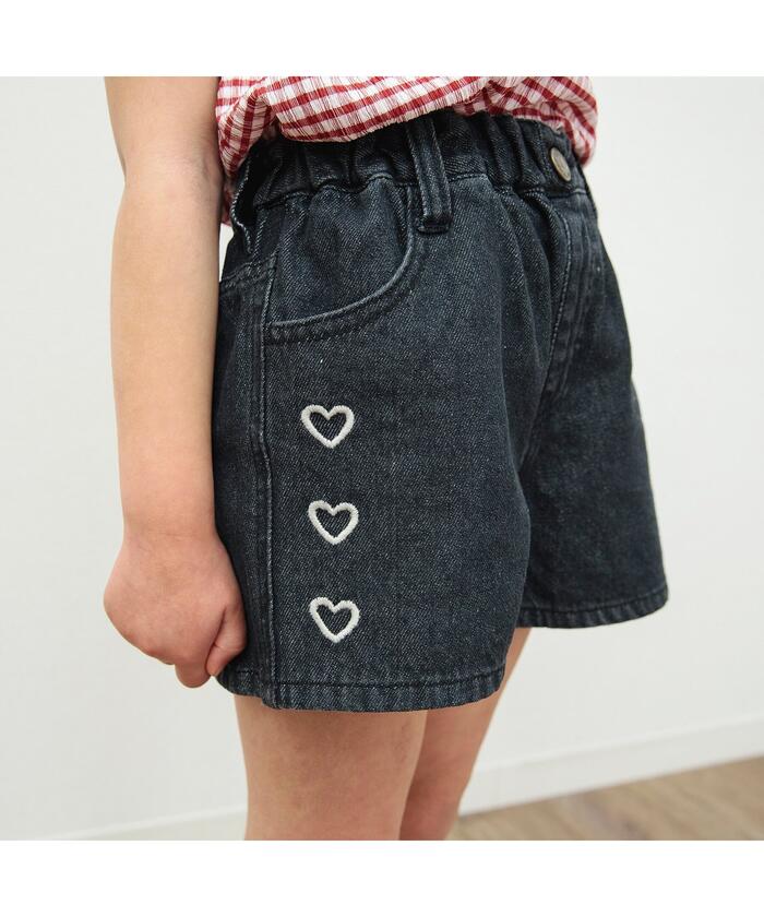 デニムショートパンツ - ダークデニムブルー - レディース | H&M JP