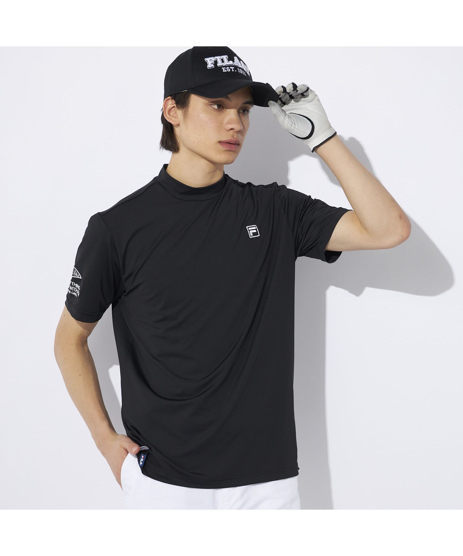 FILA GOLF シャツ 「FILA GOLF:フィラゴルフ」モックネック半袖
