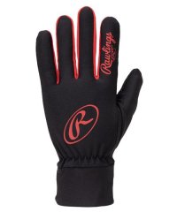 Rawlings/パワーストレッチニット手袋－ブラック/レッド/506068749