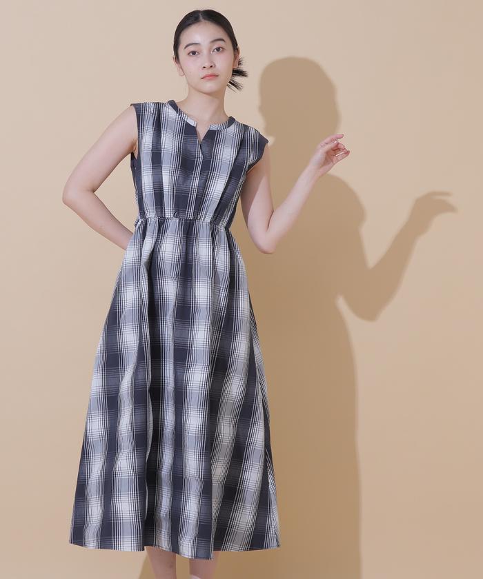 セール 50%OFF】◇モノトーンBIGチェックワンピース(506084029