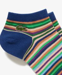 LACOSTE/マルチカラーボーダーアンクルソックス(22cm－24cm)/506091376