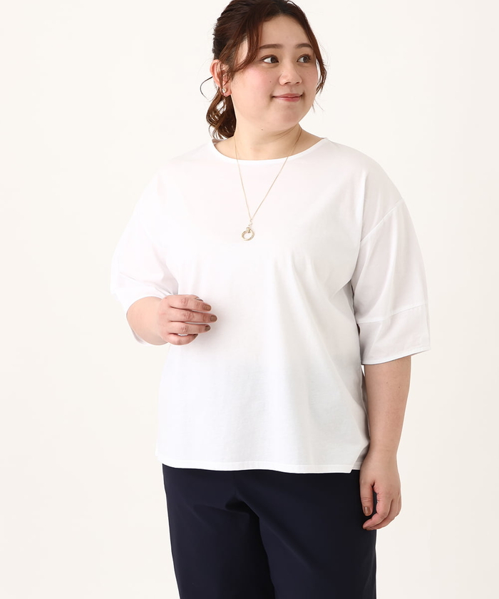 クリス・モンテス 異素材カットソー 大きいサイズ　LL〜3L STYLING | 大きいサイズのメンズファッション QZILLA by Mr