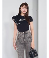 Darich/アシメショルダーパールTシャツ/506091634