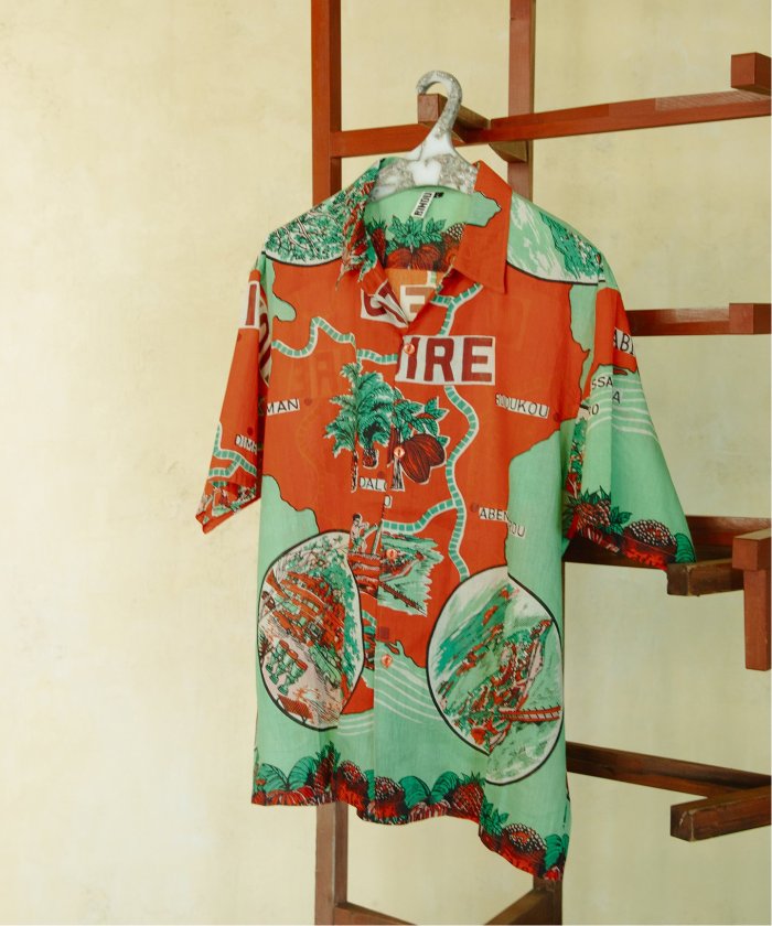 ジャーナルスタンダード　BINDU 半袖シャツ L セール 30%OFF】BINDU / ビンドゥー Indian cotton pattern S/S