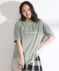 SHOO・LA・RUE　DRESKIP/【洗える/ひんやり/UV】 大人のための ぷっくりラメロゴTシャツ/506092090