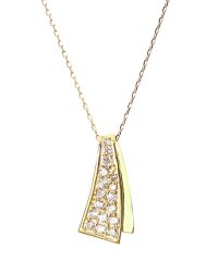 JEWELRY SELECTION/K18ゴールド 天然ダイヤモンド 計0.2ct デザイン ネックレス 【K18YG イエローゴールド】/506092383