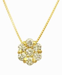 JEWELRY SELECTION/超目玉品★完全限定数！K18YG 天然ダイヤモンド 計0.8ctアップ セブンストーン ネックレス/506092518