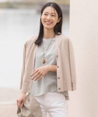 J.PRESS LADIES/【洗える】SILKY COTTON LINEN カーディガン/506093049