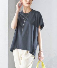 SHIPS WOMEN/《一部追加予約》Primary NavyLabel:〈手洗い可能〉BIG Tシャツ ◆/505376542