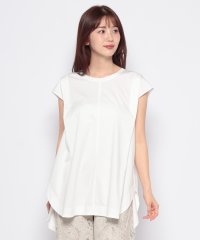 Leilian PLUS HOUSE/フレンチスリーブカットソー【Leilian WHITE LABEL】/506028009