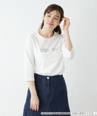 Leilian/ロゴ刺繍Ｔシャツ【Leilian WHITE LABEL】/506039088