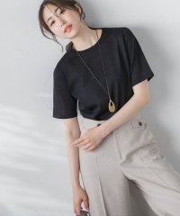 LAUTREAMONT/【WEB限定】【3サイズ】5分袖ニットTシャツ≪洗濯機で洗える≫/506048389