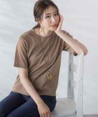 LAUTREAMONT/【WEB限定】【3サイズ】5分袖ニットTシャツ≪洗濯機で洗える≫/506048389