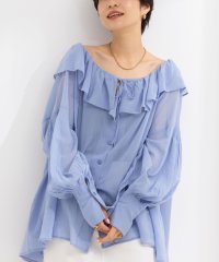 NOLLEY’S sophi/【crinkle crinkle crinkle/クリンクル クリンクル クリンクル】sheer cotton flare blouse/506059553