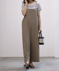 MAC HOUSE(women)/NAVY ネイビー 麻ライクサロペットアンサンブル MH846－602/506084796