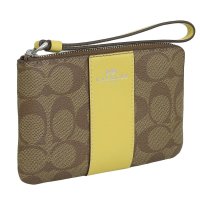 COACH/COACH コーチ CORNER ZIP WRISTLET コーナージップ リストレット シグネチャー ポーチ 小物入れ/506093398