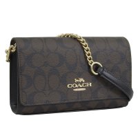 COACH/COACH コーチ FLAP CLUTCH CROSSBODY フラップ クラッチ シグネチャー 斜めがけ ショルダー バッグ/506093412