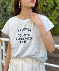 Rouge vif la cle/【TICCA/ティッカ】A FLOWERフレンチT/506094698