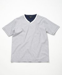 Men's Bigi/膨れジャカードVネックTシャツ/506094721