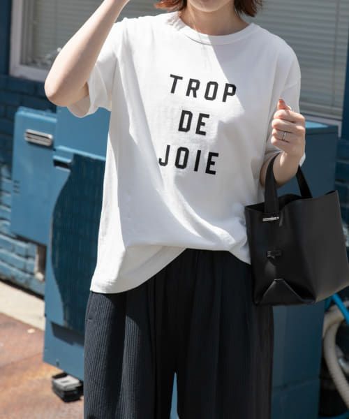 Drawer - Drawer★ドゥロワー ★フロッキープリントプルオーバー★Tシャツ クーポン】FORK&SPOON フロッキーロゴプリントTシャツ(506095399