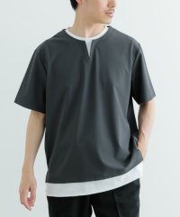 ITEMS URBANRESEARCH/『イージーケア/吸水速乾』高機能ワッフル フェイクレイヤーキーネックTシャツ/506095446