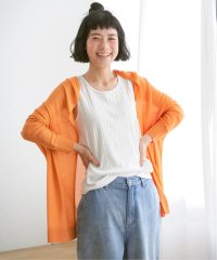 LBC/リネンライクトッパーカーディガン /505816293