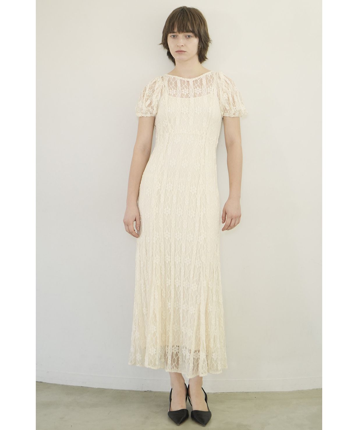 ワンピース CLANE SHEER PUFF SLEEVE ONEPIECE size0 SHEER PUFF SLEEVE ONEPIECE｜DRESS(ドレス)｜CLANE OFFICIAL
