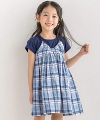 BeBe/【お揃い】マドラスチェックドッキングリボンワンピース(80~140cm)/506081669