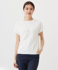 J.PRESS LADIES（LARGE SIZE）/【洗える】レーヨンエリートストレッチ フレンチスリーブ ニット/506096076