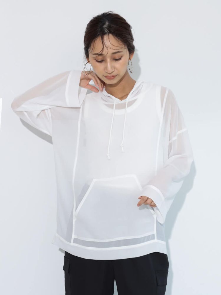 可愛いです！バックプリーツシャツブルゾン ホワイト スコットクラブ ヤマダヤ 可愛いです！バックプリーツシャツブルゾン ホワイト スコット