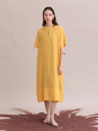 Aga/アーガ Aga コットンシルクハーフスリーブワンピース/506096235