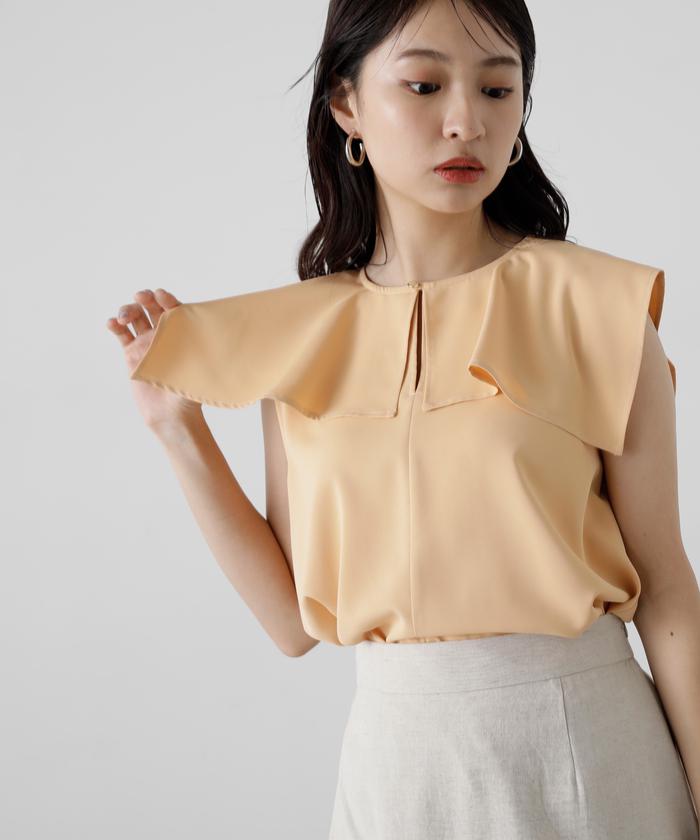 「N.（N. Natural Beauty Basic）」 ノースリーブブラウス MEDIUM オレンジ レディース N.Natural Beauty Basic 「N.（N. Natural Basic