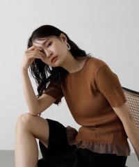 N Natural Beauty Basic/シアーフリルニット/506096297