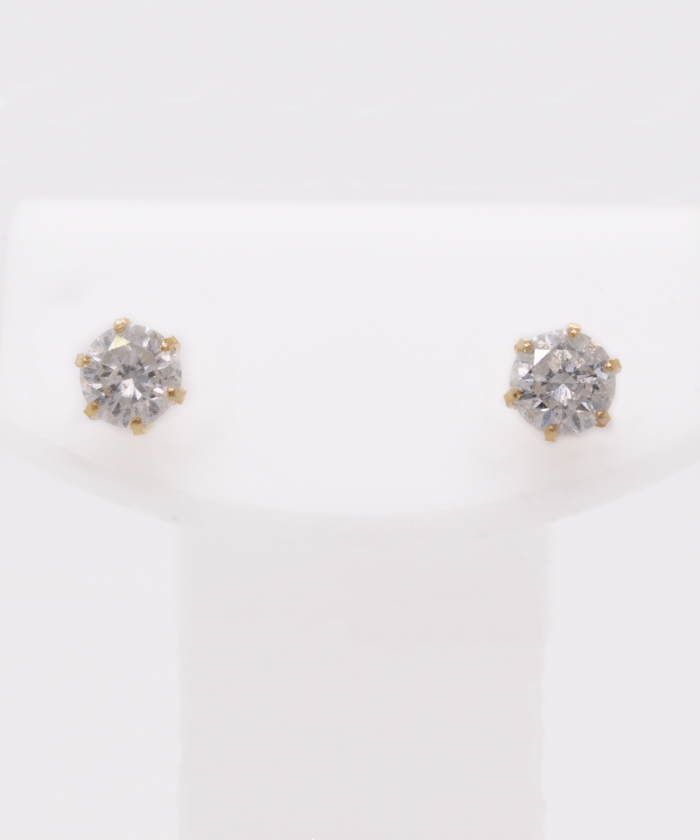 K18WG ダイヤ ピアス - gem palette