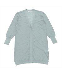 TOKYO SHIRTS/ニット 透かしトッパーカーディガン ブルーグリーン レディース/506096675