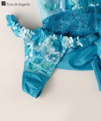 fran de lingerie/可憐な花びら刺繍フェミニンヒップに 「グレースイストフラワーペタル タンガ」 Tバック タンガ/506096842