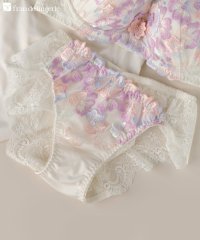 fran de lingerie/可憐な花びら刺繍美しさも、機能も 「グレースイストフラワーペタル バックレース」 バックレースショーツ/506096844