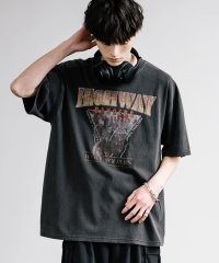 Rocky Monroe/プリントTシャツ 半袖 バンドT メンズ レディース カットソー ビッグシルエット オーバーサイズ クールネック ピグメント加工 ケミカル加工 イーグル バイク/506096911