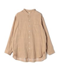 SHIPS Days/【SHIPS DAYS別注】UNDYED: ダブルガーゼ チェック バンドカラー シャツ/506097083