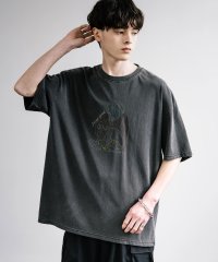 Rocky Monroe/Tシャツ 半袖 刺繍 メンズ レディース 長袖 カットソー ビッグシルエット オーバーサイズ コットン ピグメント加工 ストリート カジュアル ペア お揃い ギ/506097107