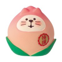 cinemacollection/マスコット ｃｏｎｃｏｍｂｒｅ フルーツ猫だるま 桃 デコレ インテリア かわいい プレゼント グッズ /506097220